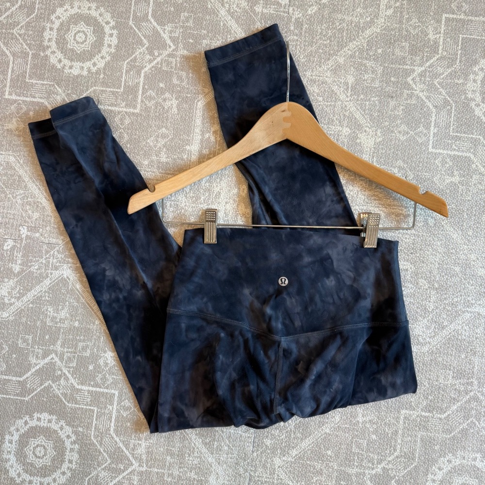 Lululemon Align High Rise Pant Women 6 Diamond Dye Cropped Yoga Leggings